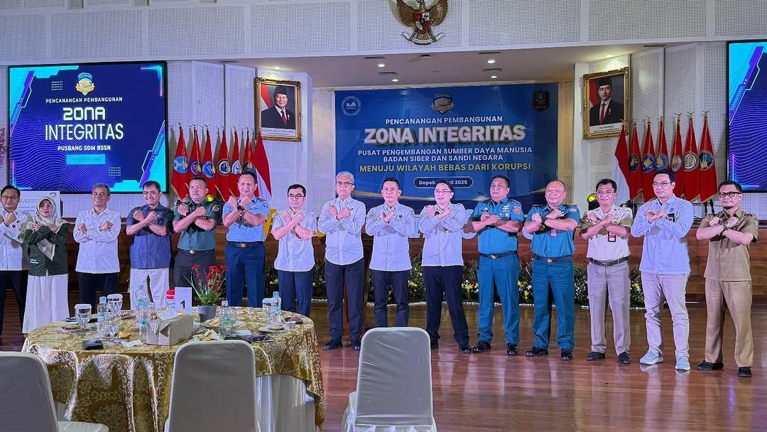 Launcing Zona Integritas Pusat pengembangan sumber daya badan siber sandi negara menuju wilayah bebas dari korupsi tahun 2025 Launcing Zona Integritas Pusat pengembangan sumber daya badan siber sandi negara menuju wilayah bebas dari korupsi tahun 2025
