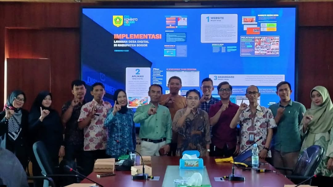 Dinas Komunikasi dan Informatika (Diskominfo) Kabupaten Bogor terus berkomitmen mendorong percepatan transformasi digital di tingkat desa.