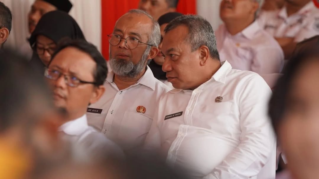 Kepala Dinas Komunikasi dan Informatika Kabupaten Bogor Bambang Widodo Tawekal, menghadiri peluncuran 80.000 koperasi desa/kelurahan merah putih di Desa Hambalang Kecamatan Citeureup