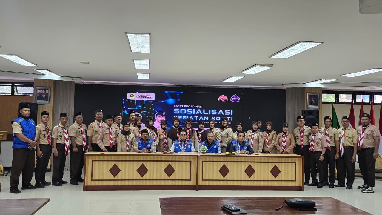 Kwarcab Pramuka Kabupaten Bogor Bersama Diskominfo Sosialisasikan Program KOMTI 2026 untuk Perkuat Transformasi Digital Kepramukaan