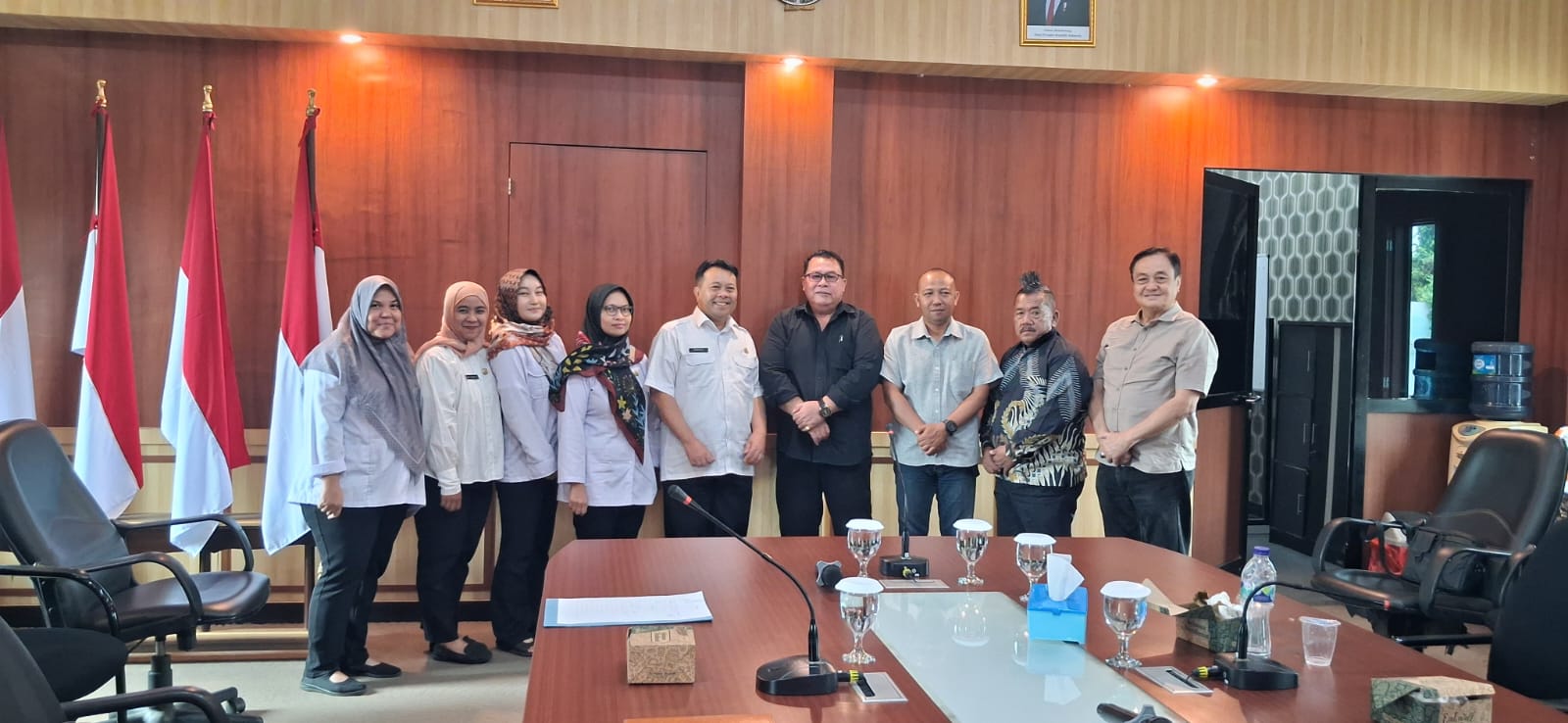 Kepala Bidang Aptika Diskominfo beserta jajaran, menerima kunjungan kerja jajaran DPRD Kabupaten Belitung Timur