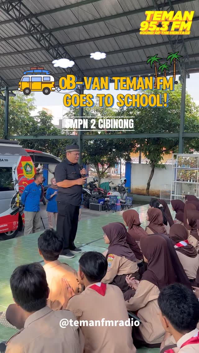 Obvan Teman FM Goes to School Bertemu Dengan Teman-Teman Yang Super Antusias dan Penuh Semangat di SMPN 2 Cibinong