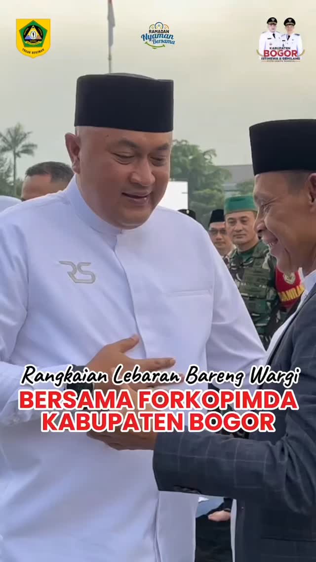 Bupati Bogor Rudy Susmanto mengajak seluruh masyarakat Kabupaten Bogor untuk Bersama-sama Melaksanakan Shalat Idul Fitri di Stadion Pakansari