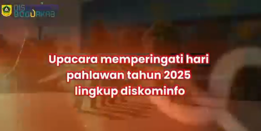Jajaran Dinas Komunikasi dan Informatika Kabupaten Bogor melaksanakan Upacara Peringatan Hari Pahlawan Nasional Tahun 2025 di halaman kantor Diskominfo, Senin (10/11/25).