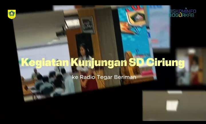 UPT Radio Teman 95,3 FM Dinas Komunikasi dan Informatika (Diskominfo) Kabupaten Bogor menerima kunjungan dari siswa-siswi SDN 02 Ciriung pada Senin