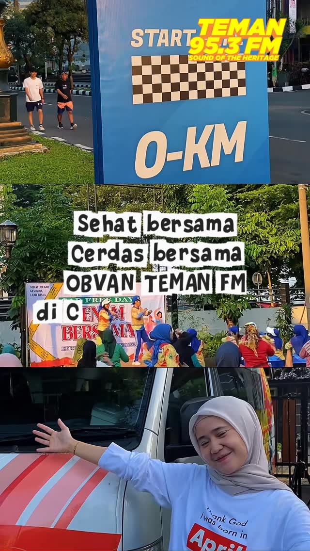 Keseruan Minggu Pagi Di CFD Tegar Beriman Bersama OB Van Teman FM