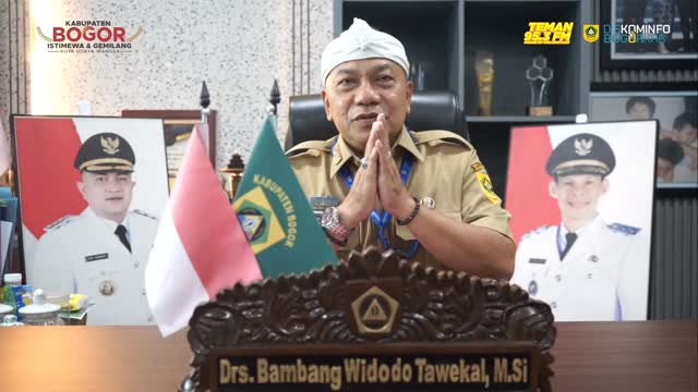 Kepala Diskominfo Kabupaten Bogor, Bambang Widodo Tawekal, Mengajak Seluruh Masyarakat Bogor Untuk Selalu Mendengarkan Radio Teman 95,3 FM