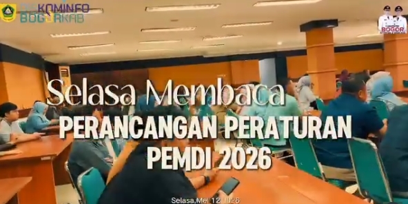 Diskominfo Kabupaten Bogor Melaksanakan Kegiatan Rutin SELASA MEMBACA, Dengan Membahas Tema Perancangan Peraturan PEMDI 2026