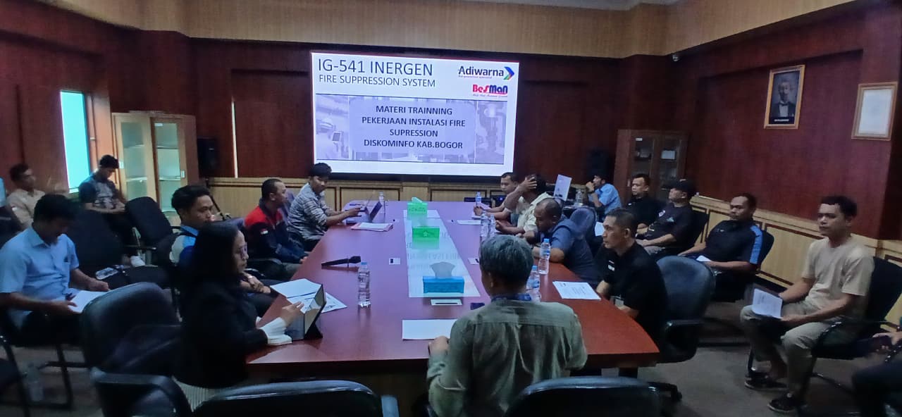 Tingkatkan Skill Penanganan Kebakaran, Diskominfo Kabupaten Bogor Ikuti Pelatihan Fire Suppression System (FSS)
