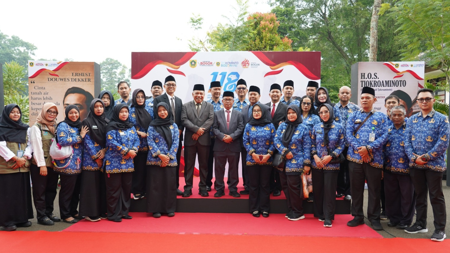 Kokohkan Semangat Kebangsaan, Diskominfo Kabupaten Bogor Ikuti Upacara Harkitnas Tingkat Kabupaten di Taman Makam Pahlawan Pondok Rajeg