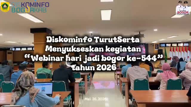 Diskominfo Kabupaten Bogor Ikut Serta Menyukseskan Webinar Hari Jadi Bogor Ke 544 Yang diselenggarakan Secara Virtual