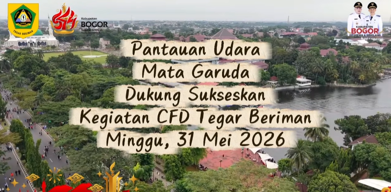 Dukung Kelancaran Car Free Day, Tim Mata Garuda 112 Diskominfo Pantau Situasi Lewat Udara