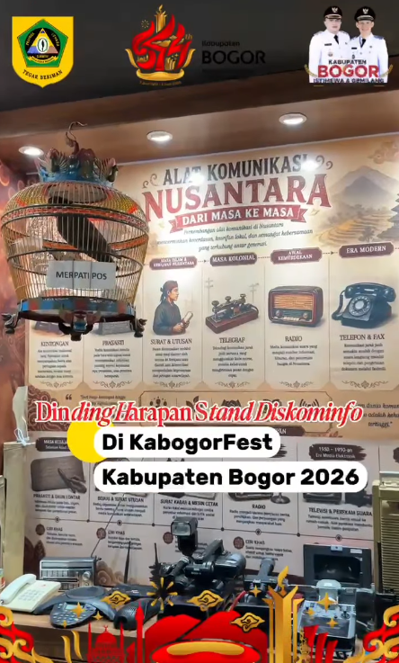 Melalui "Dinding Harapan" Booth Diskominfo di KaBogorFest Tahun 2026 Mengundang Antusiasme Pengunjung