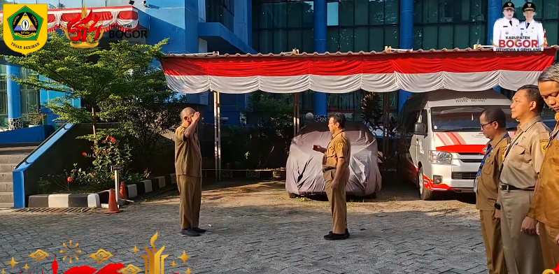 Tingkatkan Profesionalisme, Diskominfo Kabupaten Bogor Laksanakan Apel Pagi