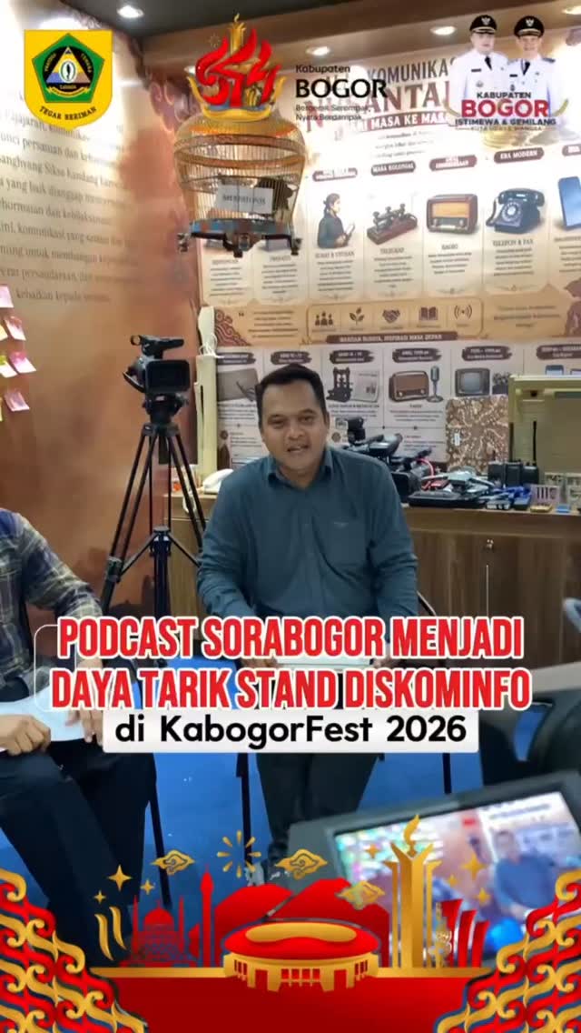 Diskominfo Kabupaten Bogor Hadirkan Inovasi Melalui Podcast SORA BOGOR di Stand Pelayanan KaBogorFest 2026, Stadion Pakansar