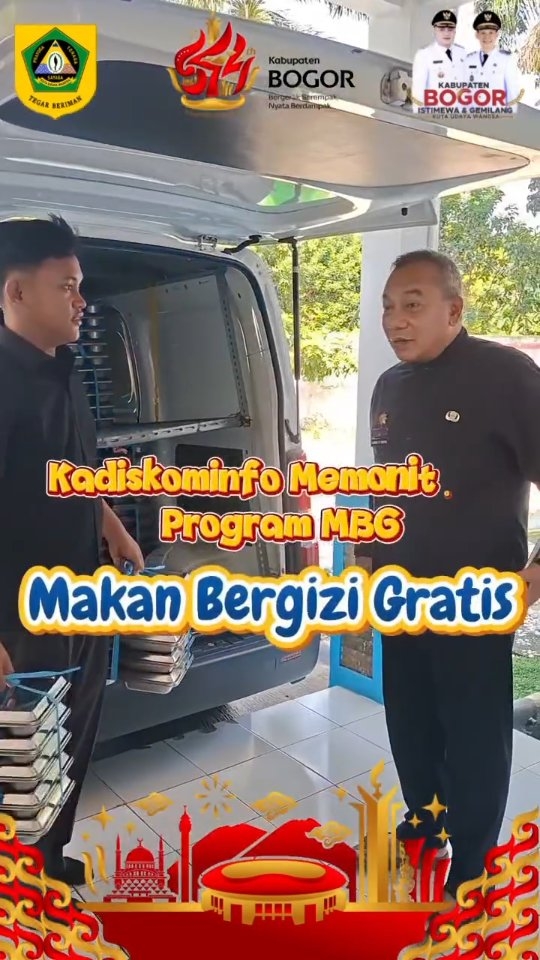 Kadis Kominfo Kabupaten Bogor Monitoring Program Makan Bergizi Gratis di SMPN 2 Ciseeng