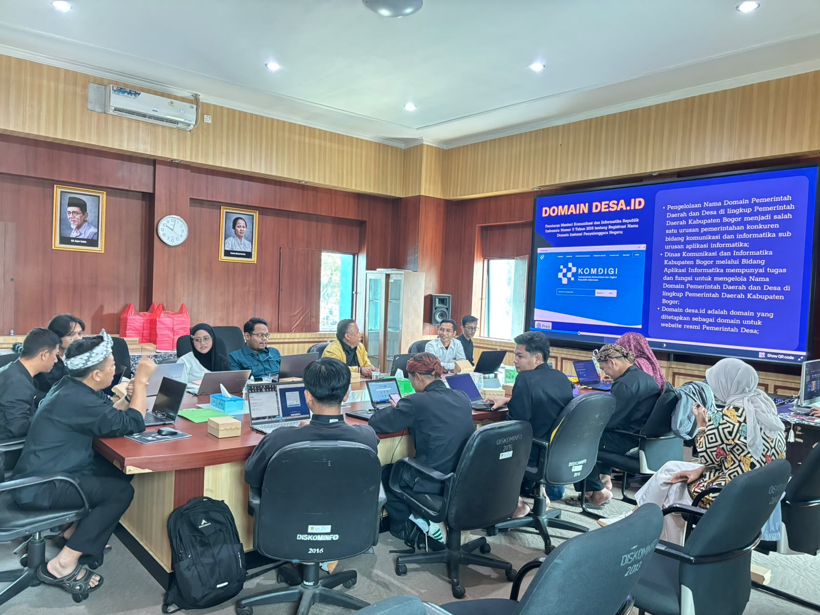 Bimbingan Teknis Website Desa Kecamatan Tajurhalang dan Kecamatan Tamansari