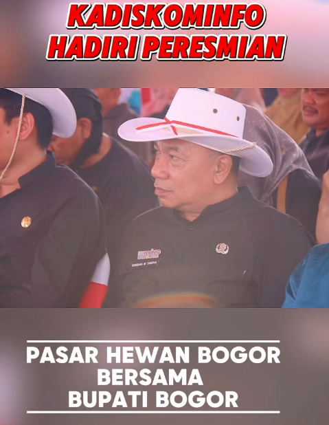 Kepala Dinas Komunikasi dan Informatika Kabupaten Bogor Bambang Widodo Tawekal turut hadir mendampingi Bupati Bogor Rudy Susmanto