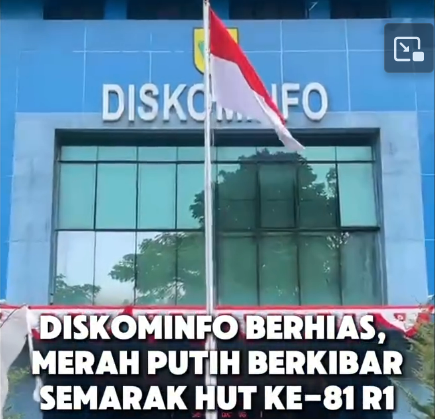 Diskominfo Berhias, Merah Putih Berkibar!