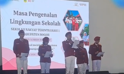 Kepala Diskominfo Kabupaten Bogor, Bambang Widodo Tawekal menghadiri peresmian operasional Sekolah Rakyat Permanen Kabupaten Bogor