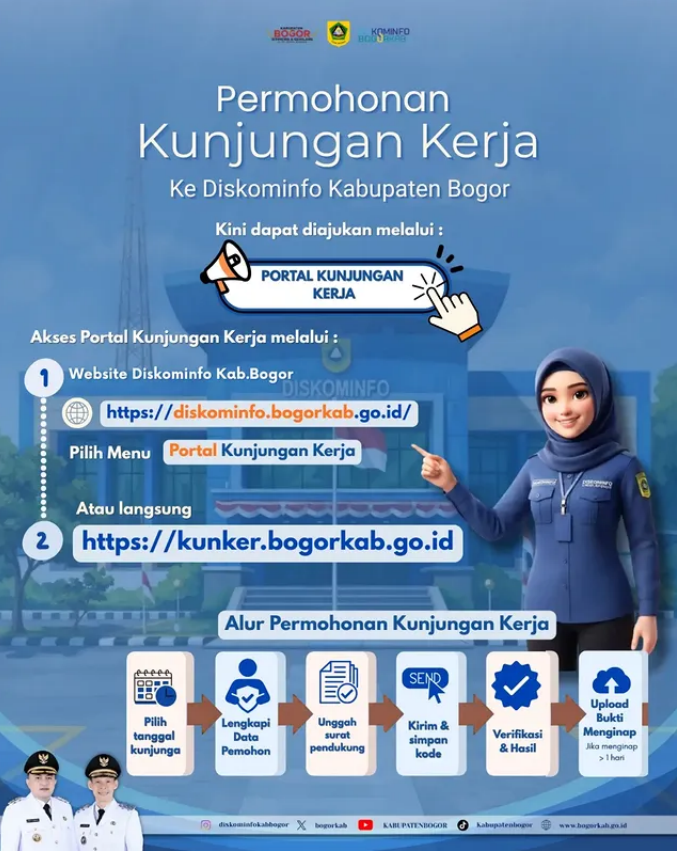 Sekarang Permohonan Kunjungan Kerja ke Diskominfo Kabupaten Bogor Makin Mudah!