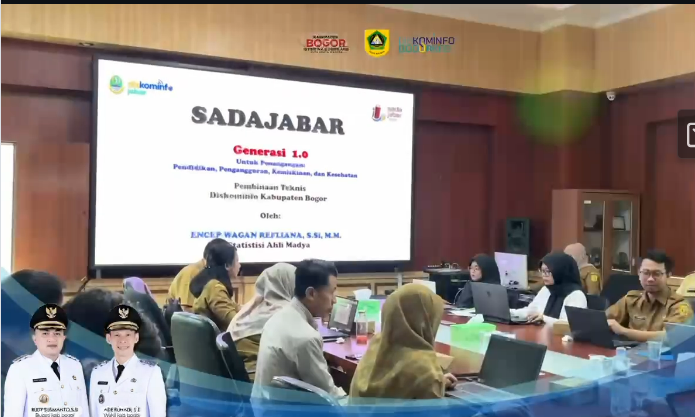 Diskominfo Kabupaten Bogor Dapat Pembekalan Teknis SADAJABAR Generasi 1.0