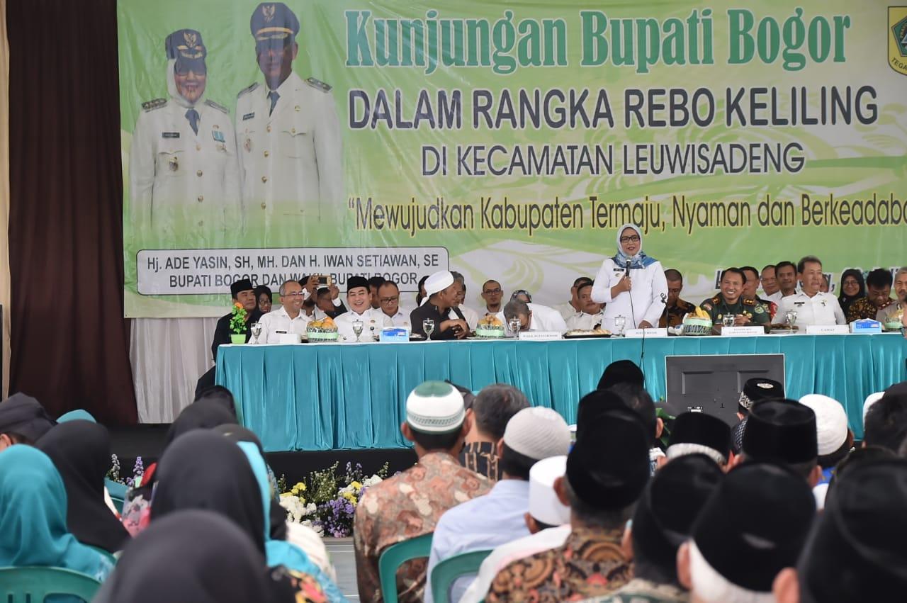 Bupati Bogor Dukung Penuh 9 Program Prioritas Kecamatan Leuwisadeng Bupati Bogor Dukung Penuh 9 Program Prioritas Kecamatan Leuwisadeng