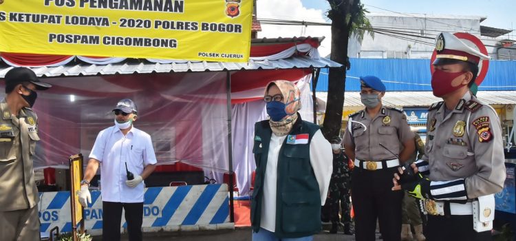Bupati Bogor Tinjau Posko Check Point di Cigombong Bupati Bogor Tinjau Posko Check Point di Cigombong